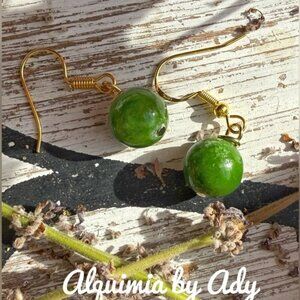 Gold statement earrings